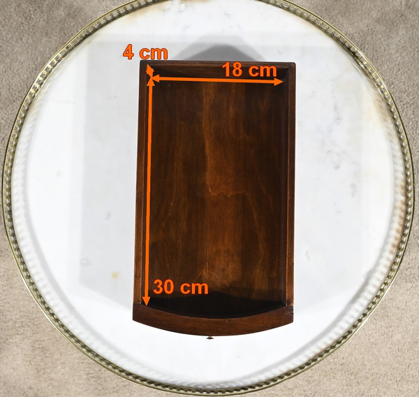 Petite Table Bouillotte Basse en Acajou, style Louis XVI – Milieu XXe