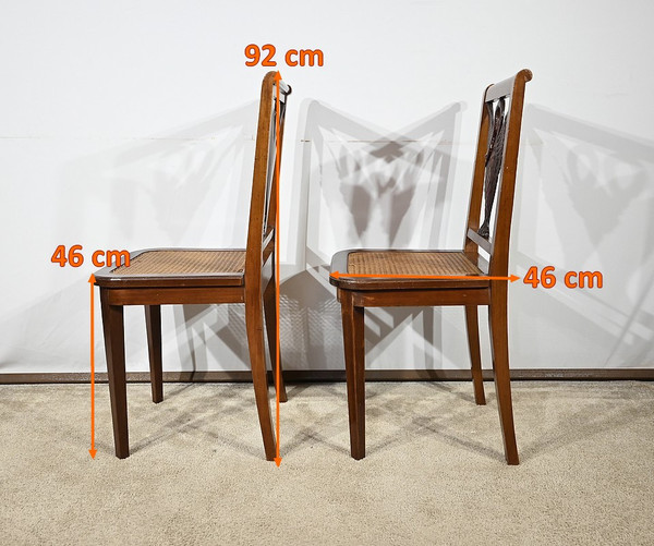 Paire de Chaises en Acajou, style Directoire – Fin XIXe