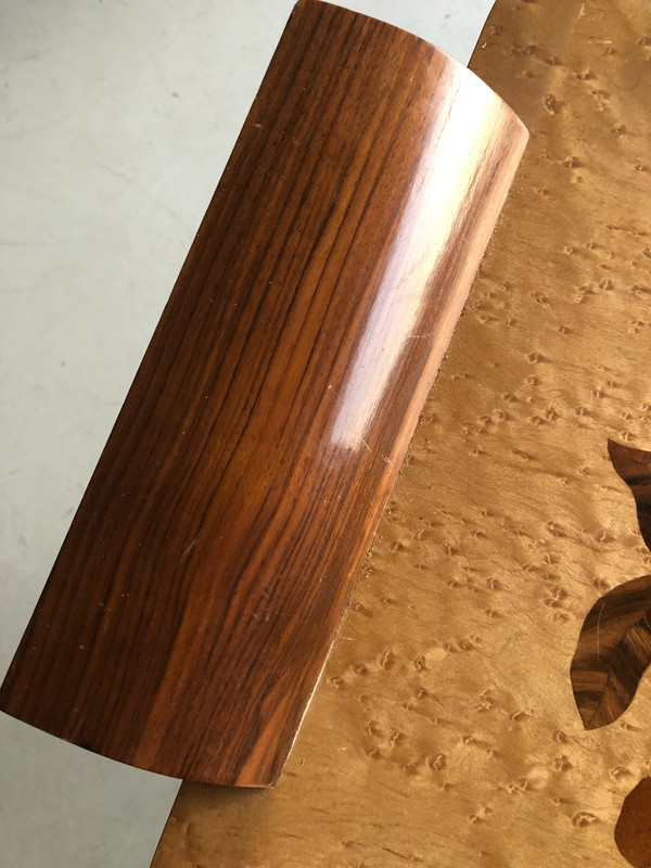 Plateau rectangulaire en marqueterie