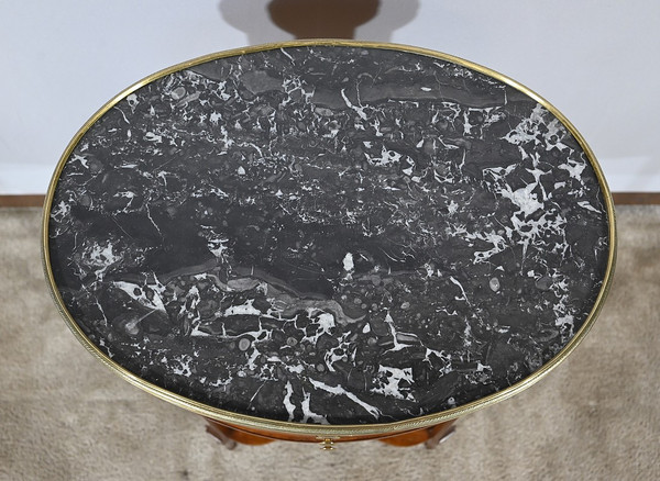 Petite Table Tambour en Acajou, style Louis XVI – 1ère moitié XXe