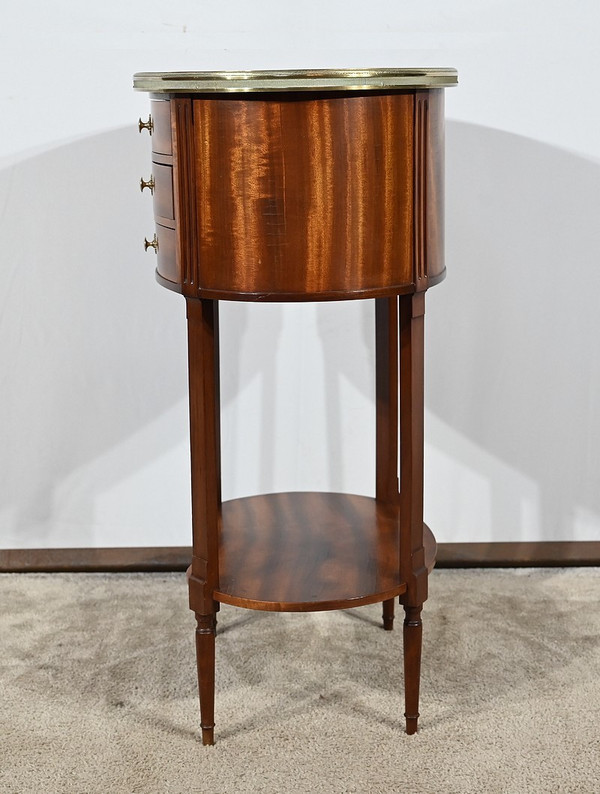 Petite Table Tambour en Acajou, style Louis XVI – 1ère moitié XXe