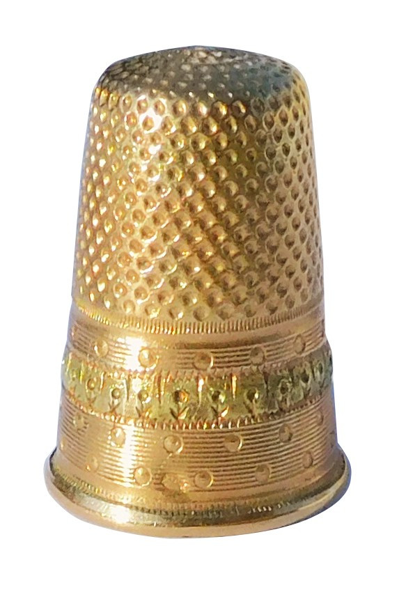 Nécessaire De Couture En Or Deux Couleurs Napoléon III Coffret Ivoire