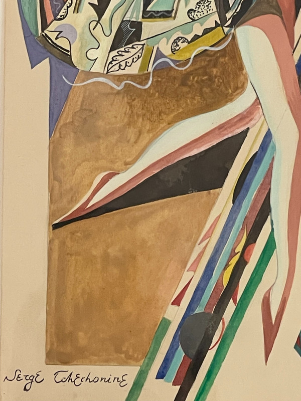 TSCHECHONIN Serge Wassiljewitsch (1878-1936) Entwurf einer Theaterdecke, 1930