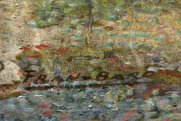 FRAN-BARO, Animated view of the Port of Auray in Morbihan (Brittany)