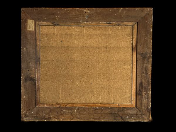 TABLEAU / HUILE SUR PANNEAU REPRESENTANT UN PAYSAGE SIGNÉE " M. LALLEMAND "