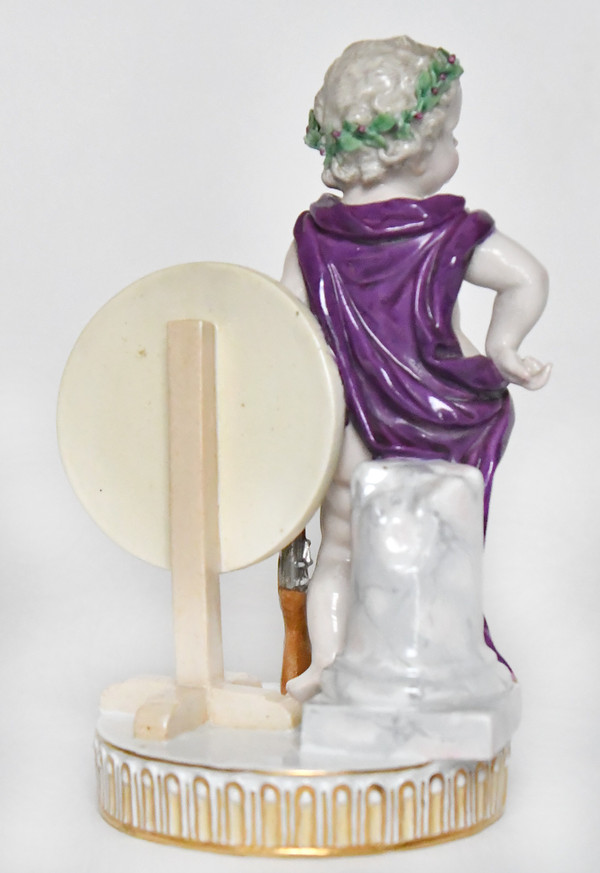 Meissen porcelain statuette of a hunting Putti, Model G54