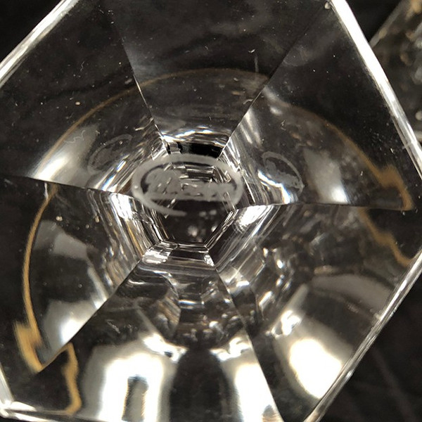 Moser à Carlsbad (Tchécoslovaquie) série de onze coupes à champagne en cristal