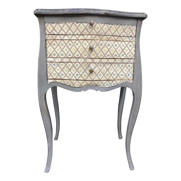 Commode entre deux galbée Louis XV des années 1930 patinée 