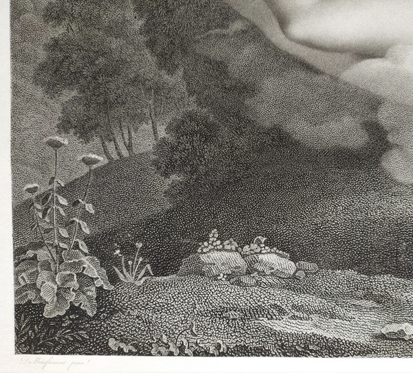 Gravure Mythologique Néo-classique Vénus & Ascagne Après Charles-Pompée Le Boulanger de Boisfrémont