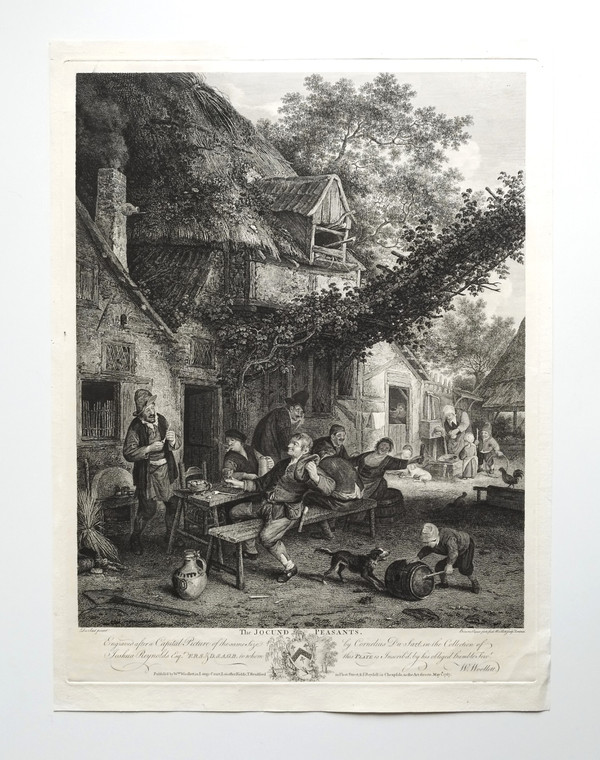 Gravure Scène De Genre 18ème 