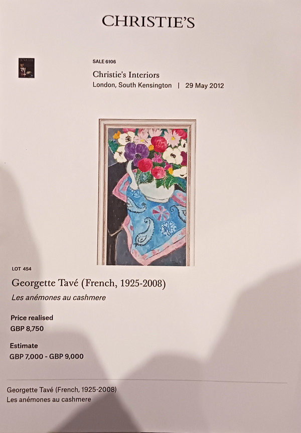 GEORGETTE TAVE 1925/2006 ARANCI A MENTONE