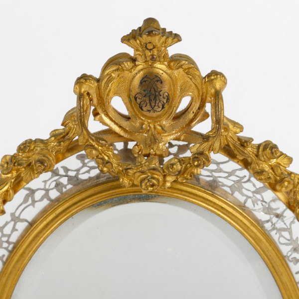 Bel ensemble en bronze doré et argent massif Prosper Roussel 