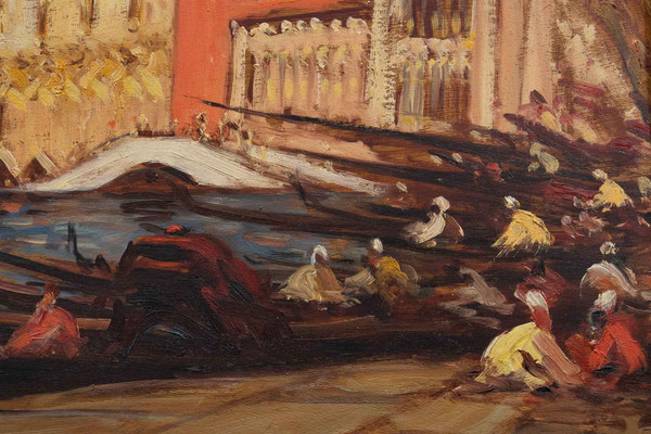 Une vue de Venise encadré fin XIXème siècle 