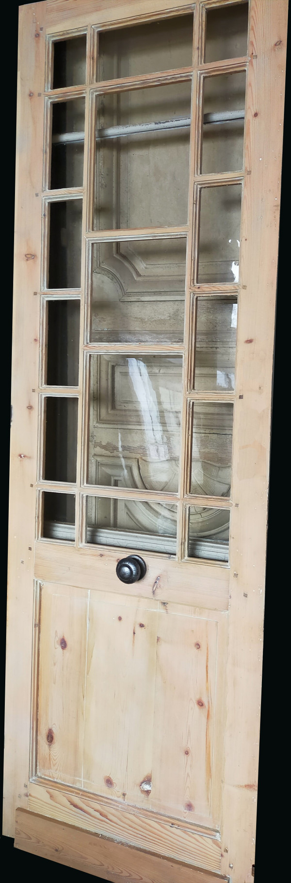 Pretty Antique Art Deco Glass Door