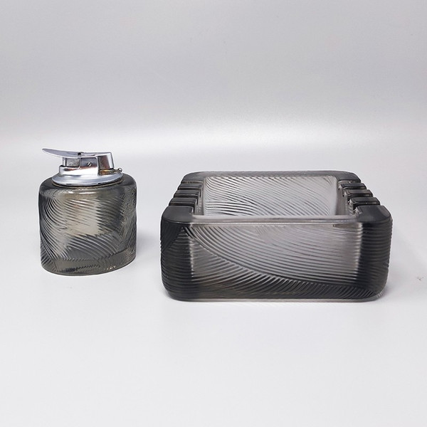 1970s Gorgeous Smoking Set by Sergio Asti for Arnolfo di Cambio. Made in Italy