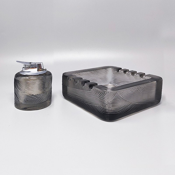 1970s Gorgeous Smoking Set by Sergio Asti for Arnolfo di Cambio. Made in Italy