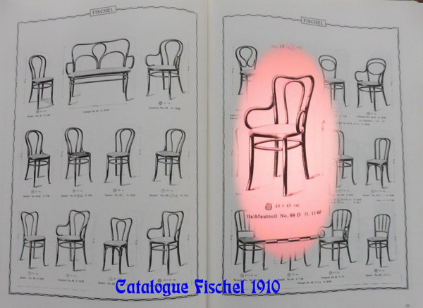 Wiener Sessel aus Bugholz Fischel Nr. 98 - 1910 - no Thonet -.