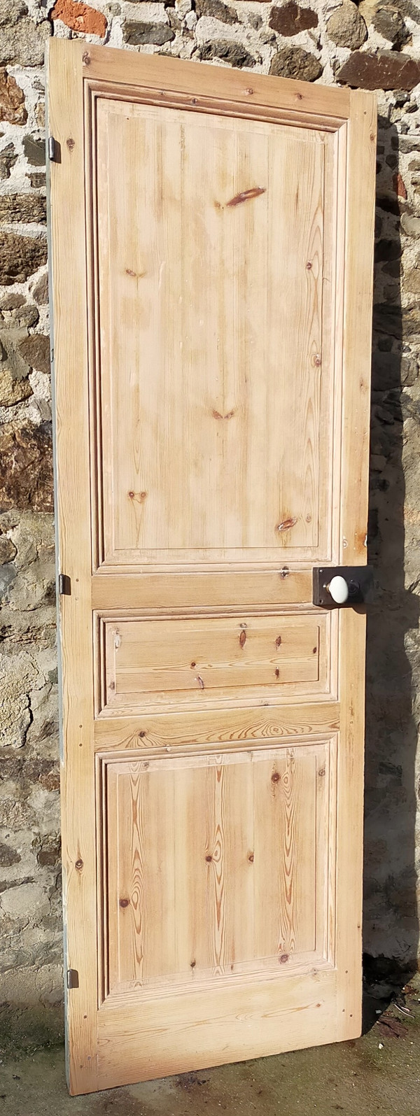 Porte antiche di charme del 1925 Bellissima modanatura rotonda in legno