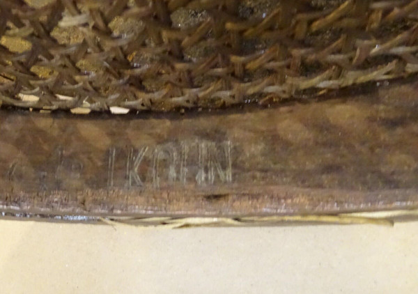 Bistrostuhl mit Rohrgeflecht, um 1880 KOHN , no Thonet