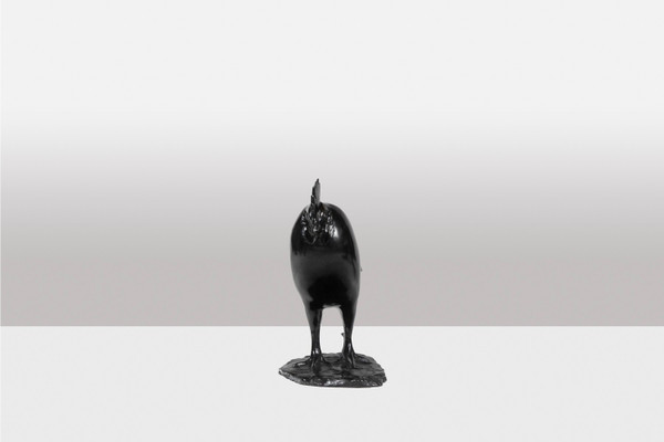 François Pompon. "Sleeping rooster", bronze, 2006 print.