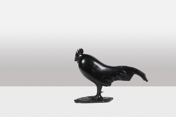 François Pompon. "Sleeping rooster", bronze, 2006 print.