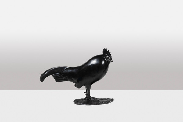 François Pompon. "Sleeping rooster", bronze, 2006 print.