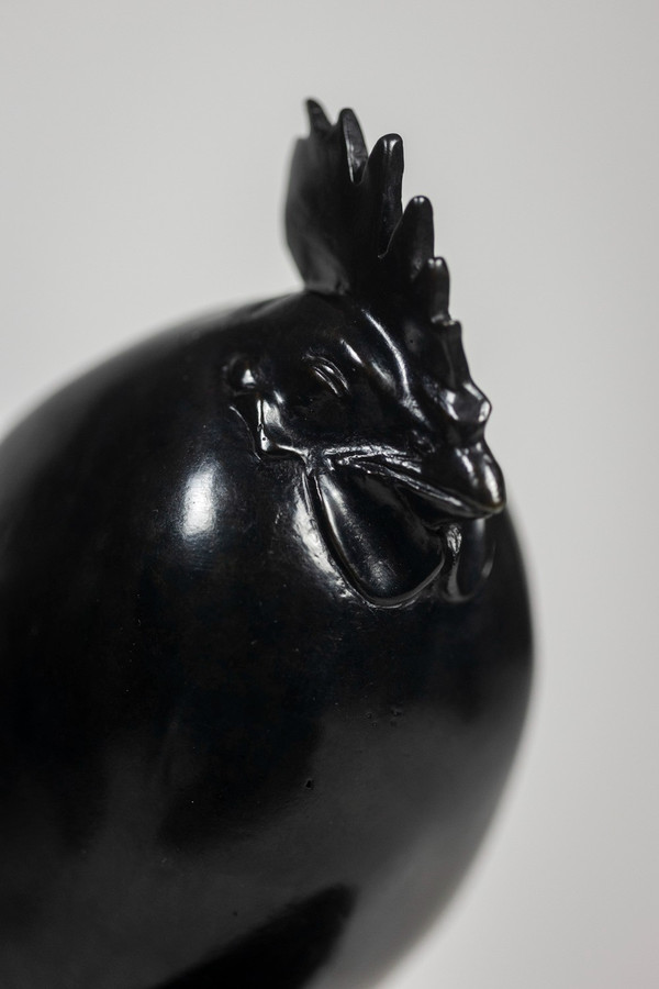 François Pompon. "Sleeping rooster", bronze, 2006 print.