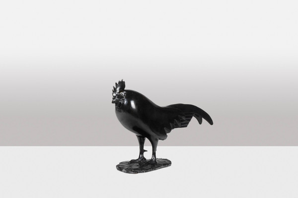 François Pompon. "Sleeping rooster", bronze, 2006 print.
