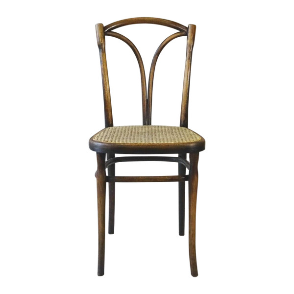 Sedia da bistrot KOHN N°60 del 1900 circa, con canne, Thonet no.