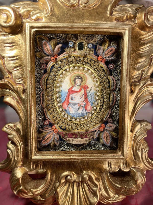 Le Roseau De Saint Prosper- Reliquary frame About 1800
