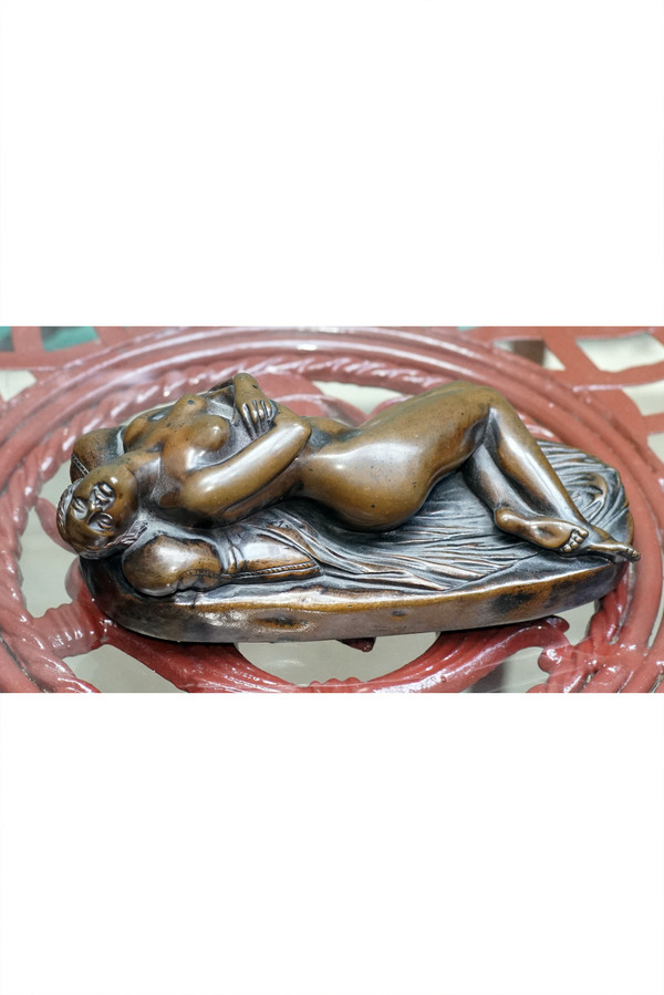 James PRADIER Bronze "Junge Frau im Schlaf".
