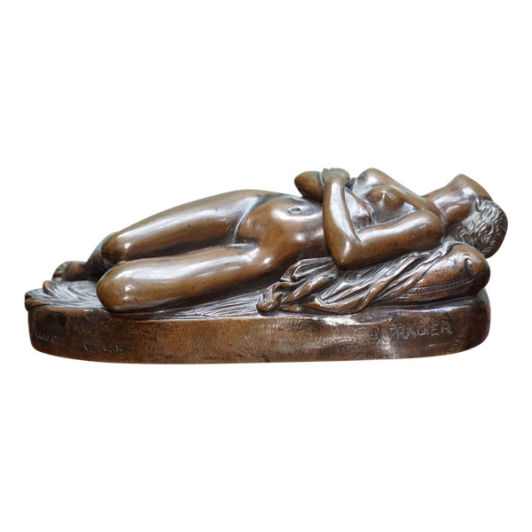 James PRADIER Bronze "Junge Frau im Schlaf".