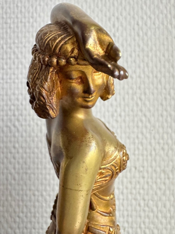 Samuel Lypchytz Bronze Sculpture, Javanese Dancer
