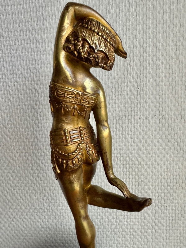 Samuel Lypchytz Bronze Sculpture, Javanese Dancer