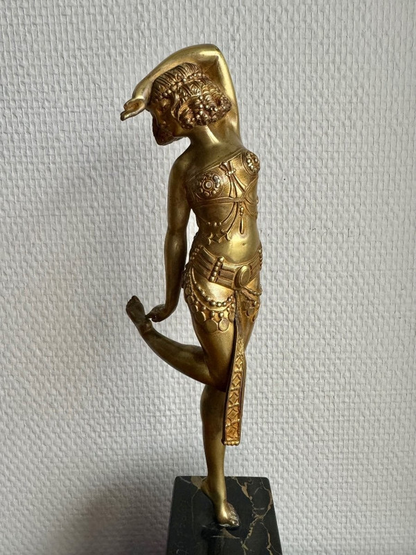 Samuel Lypchytz Bronze Sculpture, Javanese Dancer