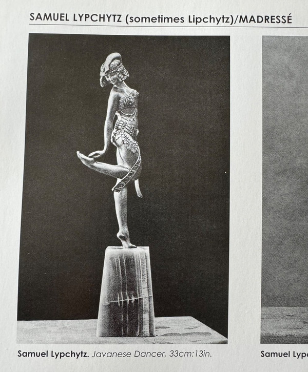 Samuel Lypchytz Bronze Sculpture, Javanese Dancer