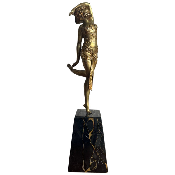 Samuel Lypchytz Bronze Sculpture, Javanese Dancer