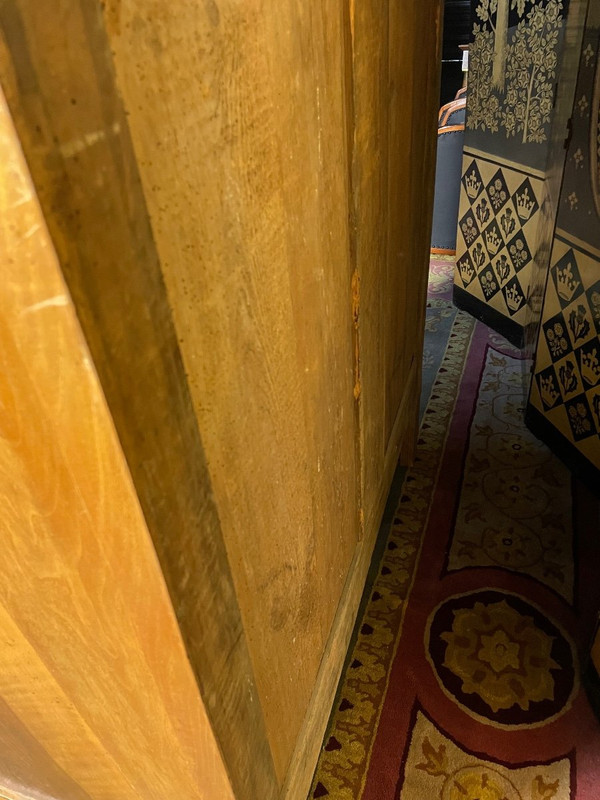 Buffet Haut / Armoire époque Louis XVI En Noyer Blond