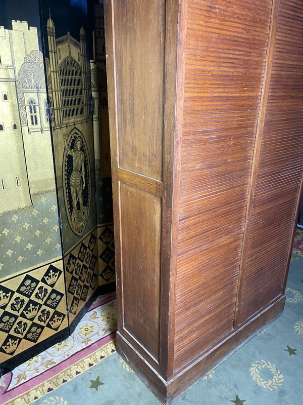 Meuble de métier classeur à rideaux de notaire