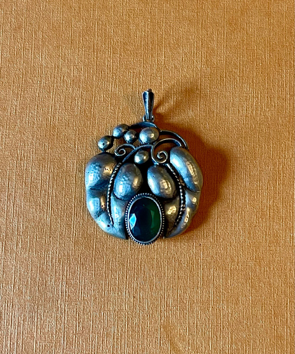 KARL KARST, pendentif en argent Art -Nouveau. 1910’s, Pforzheim Germany.