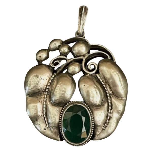 KARL KARST, pendentif en argent Art -Nouveau. 1910’s, Pforzheim Germany.