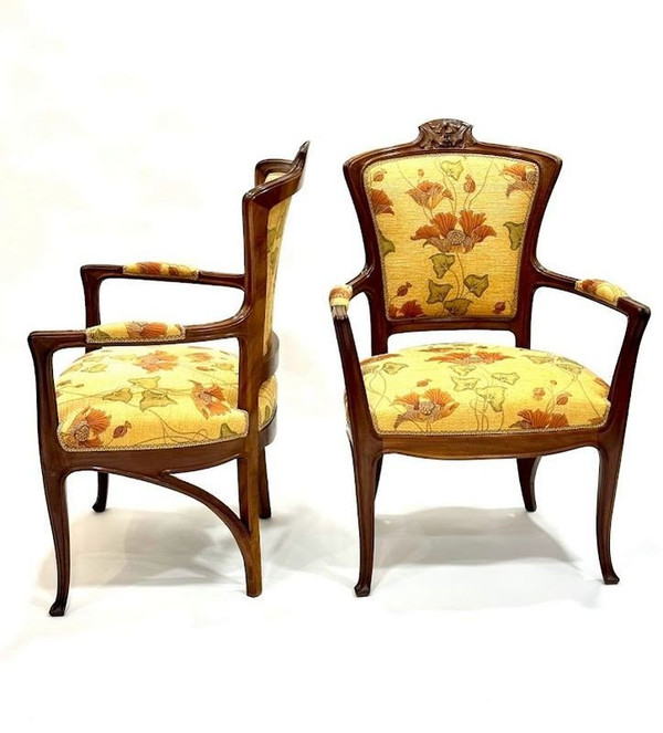 Ensemble de Salon Art Nouveau "Ginkgo Biloba"