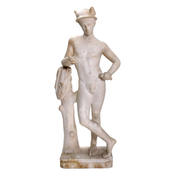 Sculpture of Hermes Alabaster By Battiglia Late 19th Century