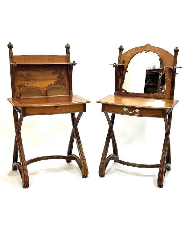 Louis Majorelle Coiffeuse Art Nouveau "Aux Abeilles"