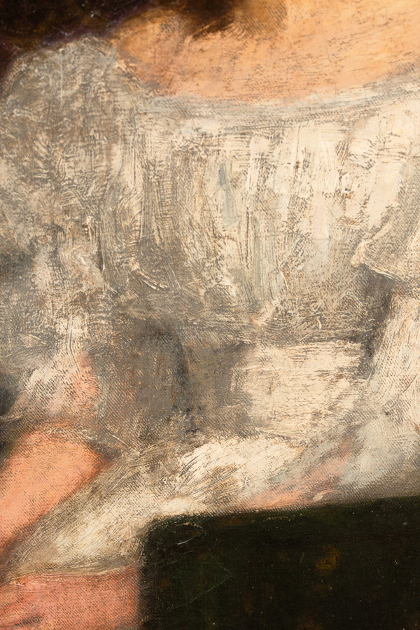 Debutante, Porträt eines jungen Mädchens, Öl auf Leinwand von Ernest George Beach (1865-1943)