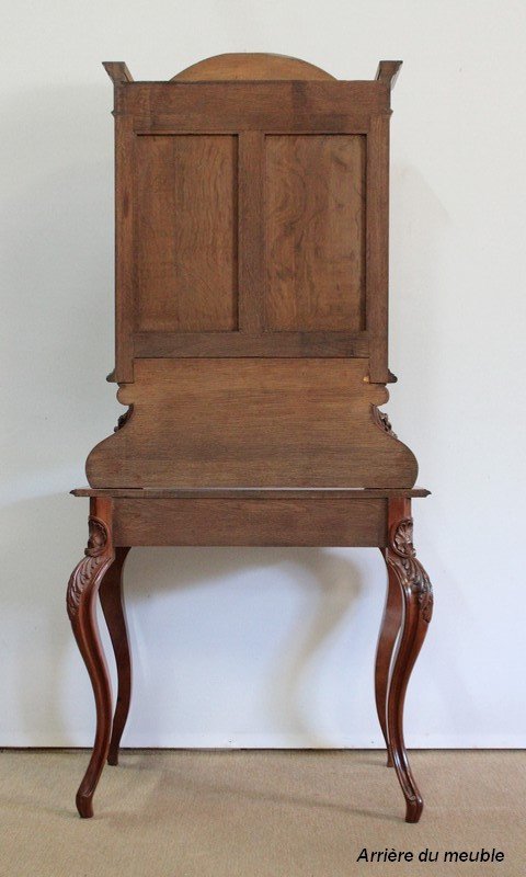  Writing case display in solid mahogany, Napoleon III period - 1850