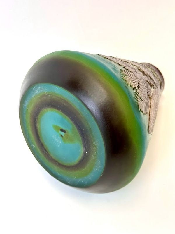 Emile Gallé Art Nouveau Vase “Aux Pins”