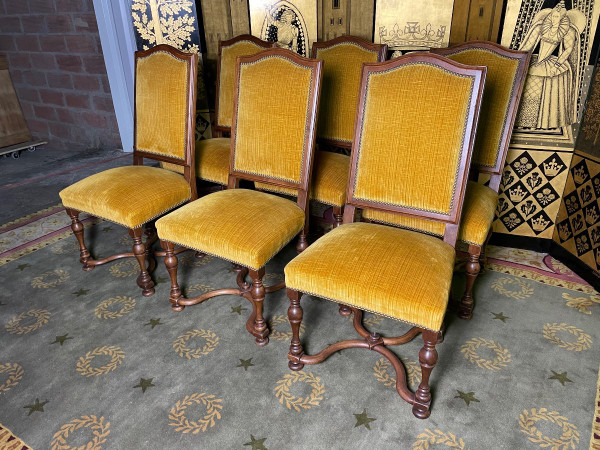 Suite Of 6 Louis XIII Style Chairs