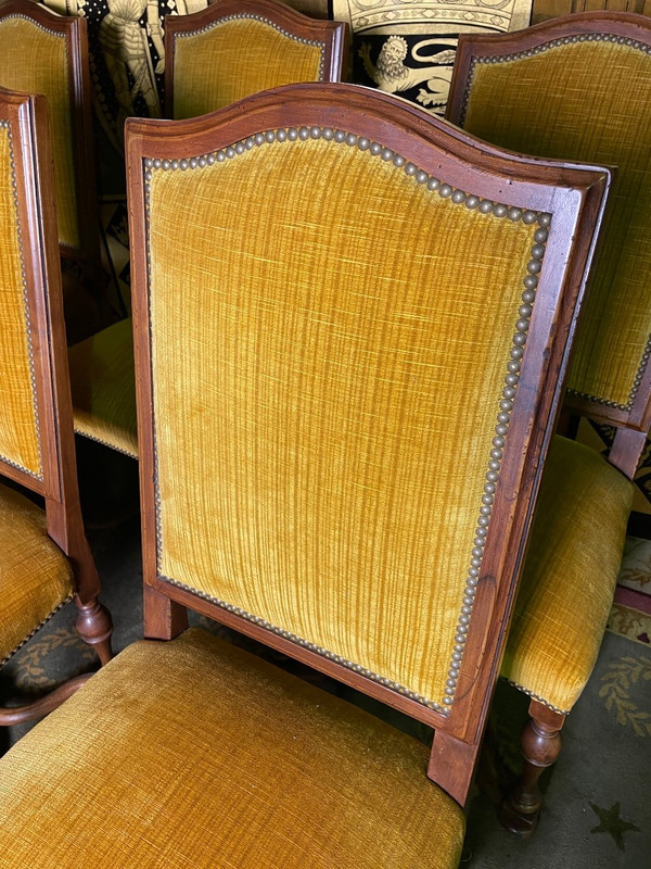 Suite Of 6 Louis XIII Style Chairs