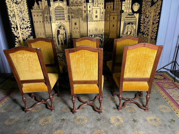 Suite Of 6 Louis XIII Style Chairs